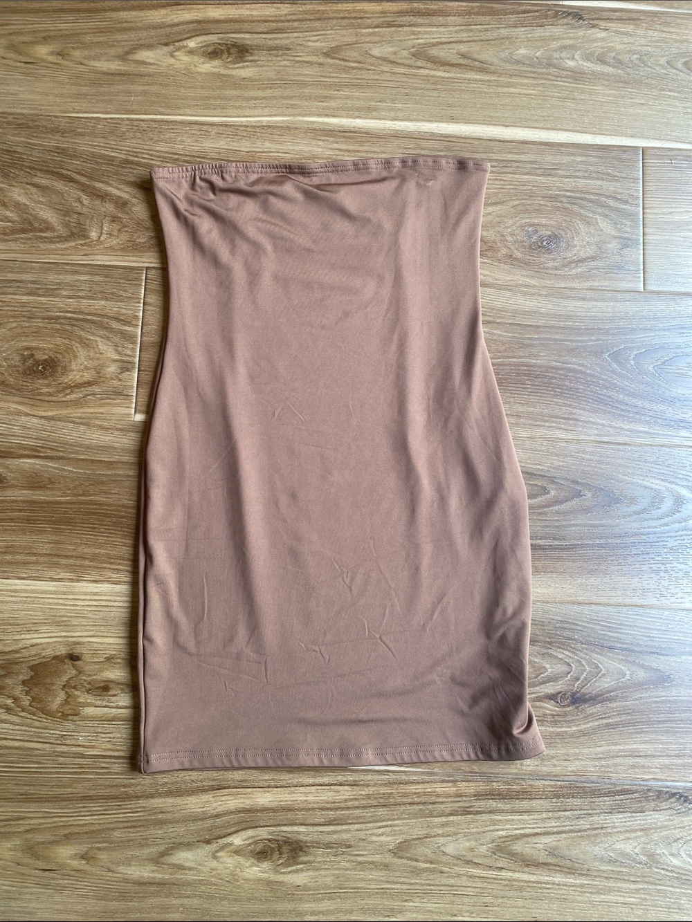 Strapless Bodycon Tube Dress — Dusty Rose